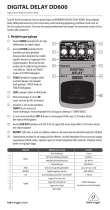 Behringer DD600 Bruksanvisning