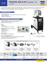GYS PROMIG 400 G DV - 230/400V Datablad