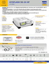 GYS GYSFLASH 50.24 HF (5.0m cables) Datablad