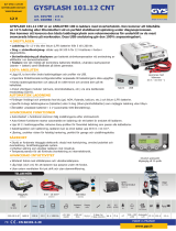 GYS GYSFLASH 101.12 CNT (2.5M CABLES) Datablad
