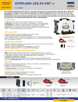 GYS GYSFLASH 103.24 CNT FV (cables 5 m) Datablad