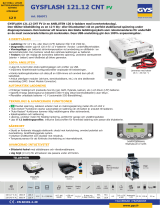 GYS GYSFLASH 121.12 CNT FV (Cables 5m) Datablad