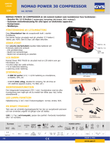 GYS BOOSTER LITHIUM NOMAD POWER 30 COMPRESSOR Datablad