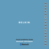 Belkin MINI-ADAPTATEUR BLUETOOTH #F8T016NG Användarmanual