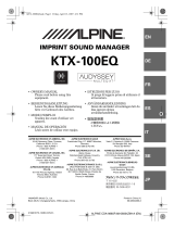 Alpine KTX-100EQ Användarmanual
