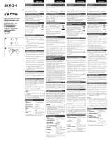 Denon AH-C700 Användarmanual