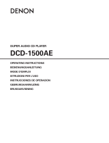 Denon DCD-1500AE Användarmanual