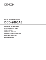 Denon DCD-2000AE Användarmanual