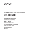 Denon DN-D4500 Användarmanual