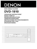 Denon DVD-1910 Användarmanual