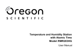 Oregon Scientific RMR203HG Användarmanual