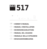 NAD 517 Användarmanual