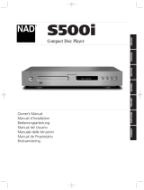 NAD S500i Användarmanual