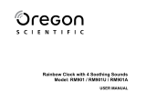 Oregon Scientific RM901A Användarmanual