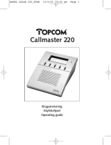 Topcom callmaster 220 Användarmanual