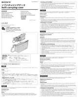 Sony LCS-HCE Användarmanual