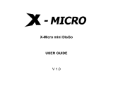X-Micro mini DisGo Användarmanual