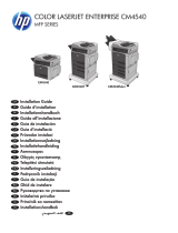 HP Color LaserJet Enterprise CM4540 MFP series Installationsguide