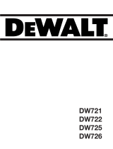 DeWalt DW722 T 2 Bruksanvisning