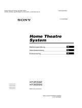 Sony HT-SF2000 Bruksanvisning
