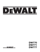 DeWalt DW771 T 2 Bruksanvisning