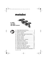 Metabo HE 2000 Bruksanvisning