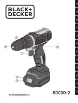 Black & Decker Akku-Bohrschrauber 10,8V Li-Ion BDCDD12KB Bruksanvisning