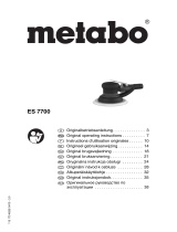 Metabo ES 7700 Bruksanvisningar