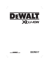 DeWalt DCR017 Användarmanual