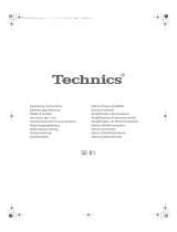 Technics SE-R1-EB Bruksanvisning