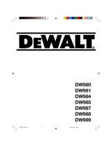 DeWalt DW981 Bruksanvisning