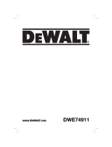 DeWalt DWE74911 Användarmanual
