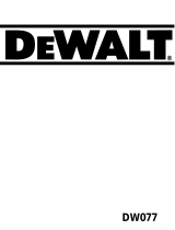DeWalt DW077K Användarmanual