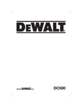 DeWalt DC500 T 1 Användarmanual