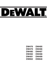 DeWalt DW852 T 5 Bruksanvisning