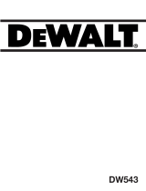 DeWalt DW543 T 3 Användarmanual