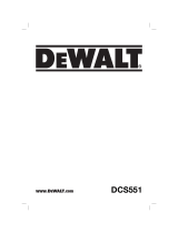 DeWalt DCS551 Användarmanual