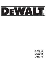 DeWalt DE6212 Användarmanual