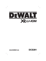 DeWalt DCS391 Användarmanual