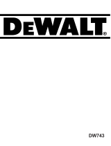 DeWalt DW743 Bruksanvisning