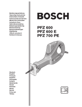 Bosch PFZ 600 E Bruksanvisning