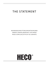 Heco THE STATEMENT Bruksanvisning