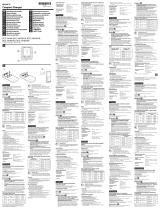 Sony BCG34HS2R Användarmanual