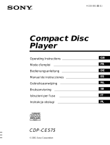 Sony CDP-CE575 Bruksanvisning