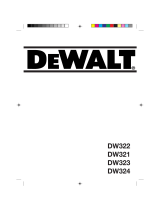DeWalt DW321 Användarmanual