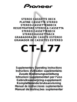 Pioneer CT-L77 Användarmanual