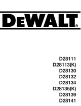 DeWalt D28113 T 1 Bruksanvisning