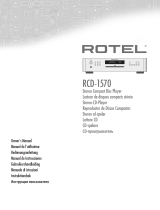 Rotel RCD-1570 Bruksanvisning