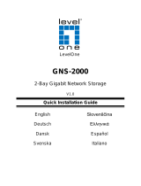 LevelOne 2-Bay Gigabit Network Storage Installationsguide