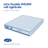 LaCie Portable DVD±RW with LightScribe Design by Sam Hecht Snabbguiden